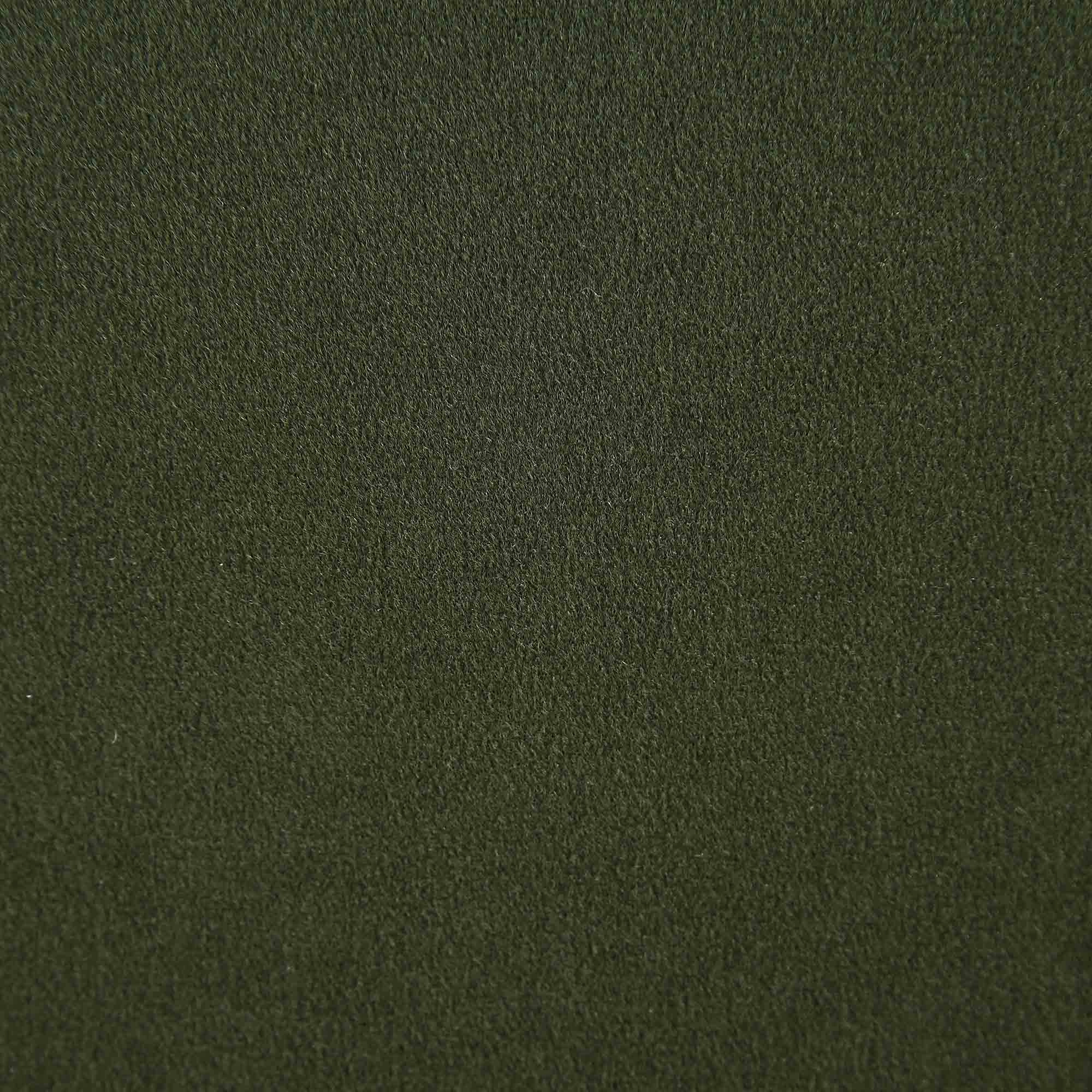Byron Moss Green Velvet Fabric Pouffe