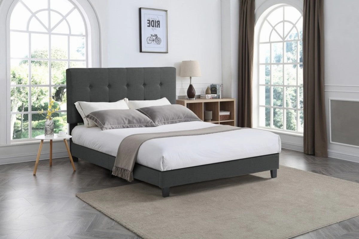 Cabo 3-Piece King Bed - Dark Grey