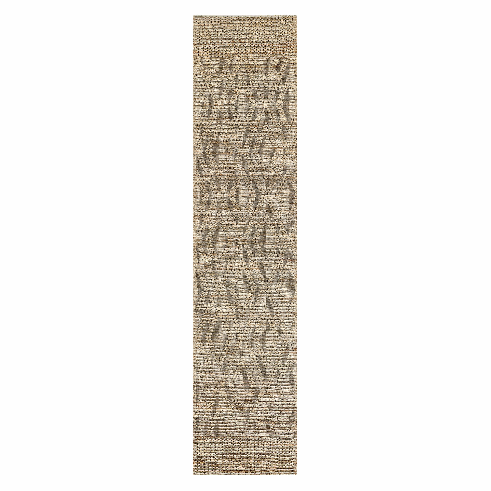 Cambria Wool and Jute Handwoven Patterned Runner