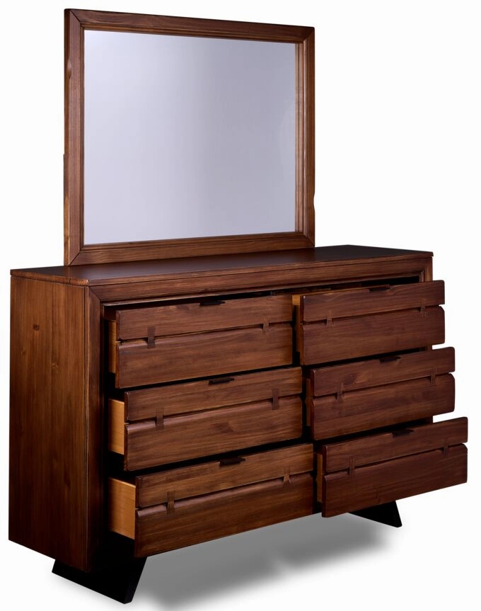 Camila 6-Piece King Bedroom Package - Rustic Brown