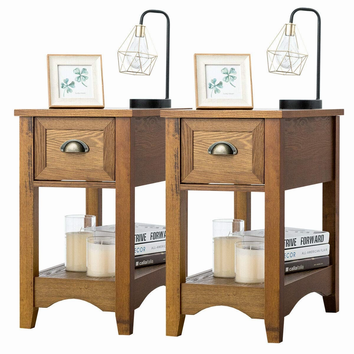 Chair Side End Table with Drawer