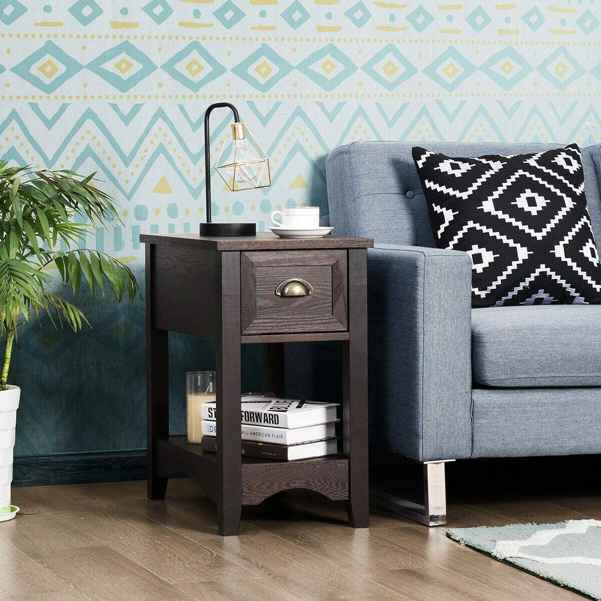 Chair Side End Table with Drawer