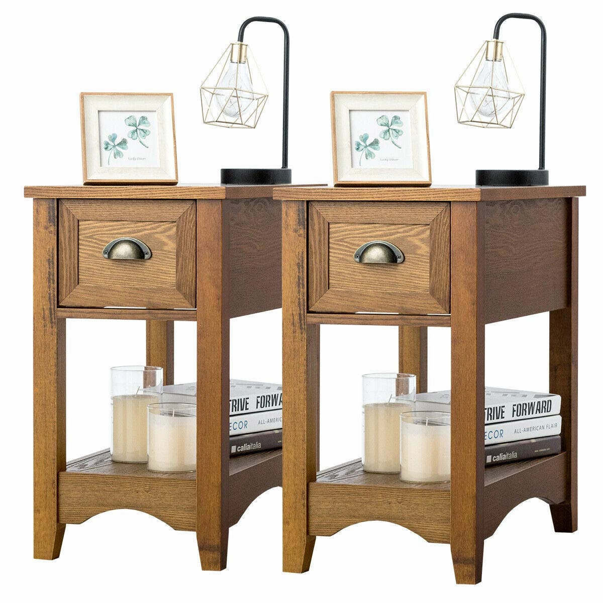 Chair Side End Table with Drawer