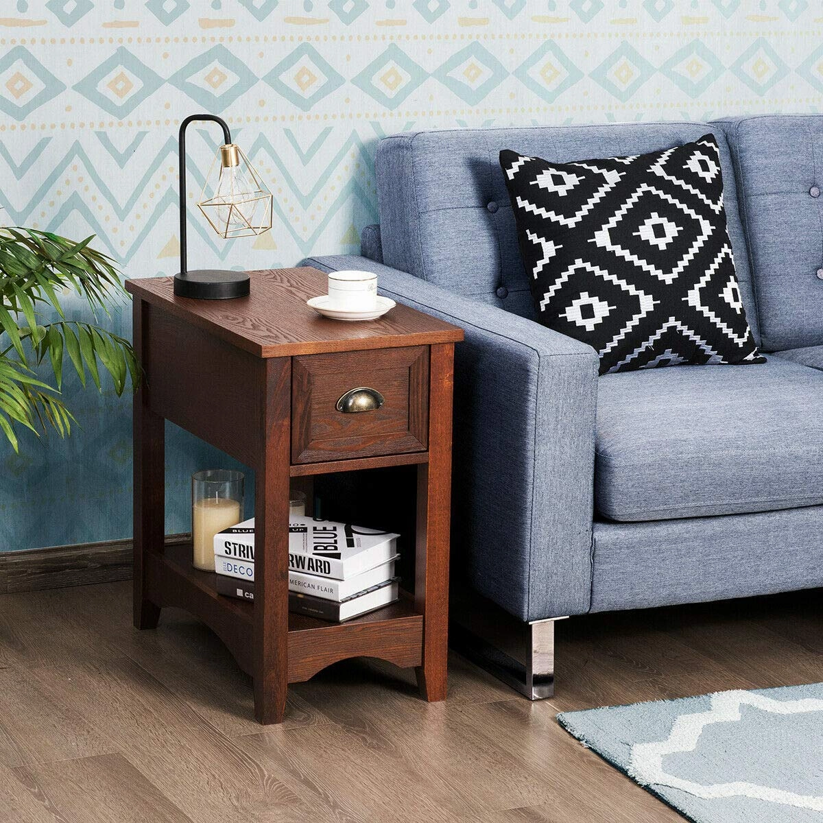Chair Side End Table with Drawer
