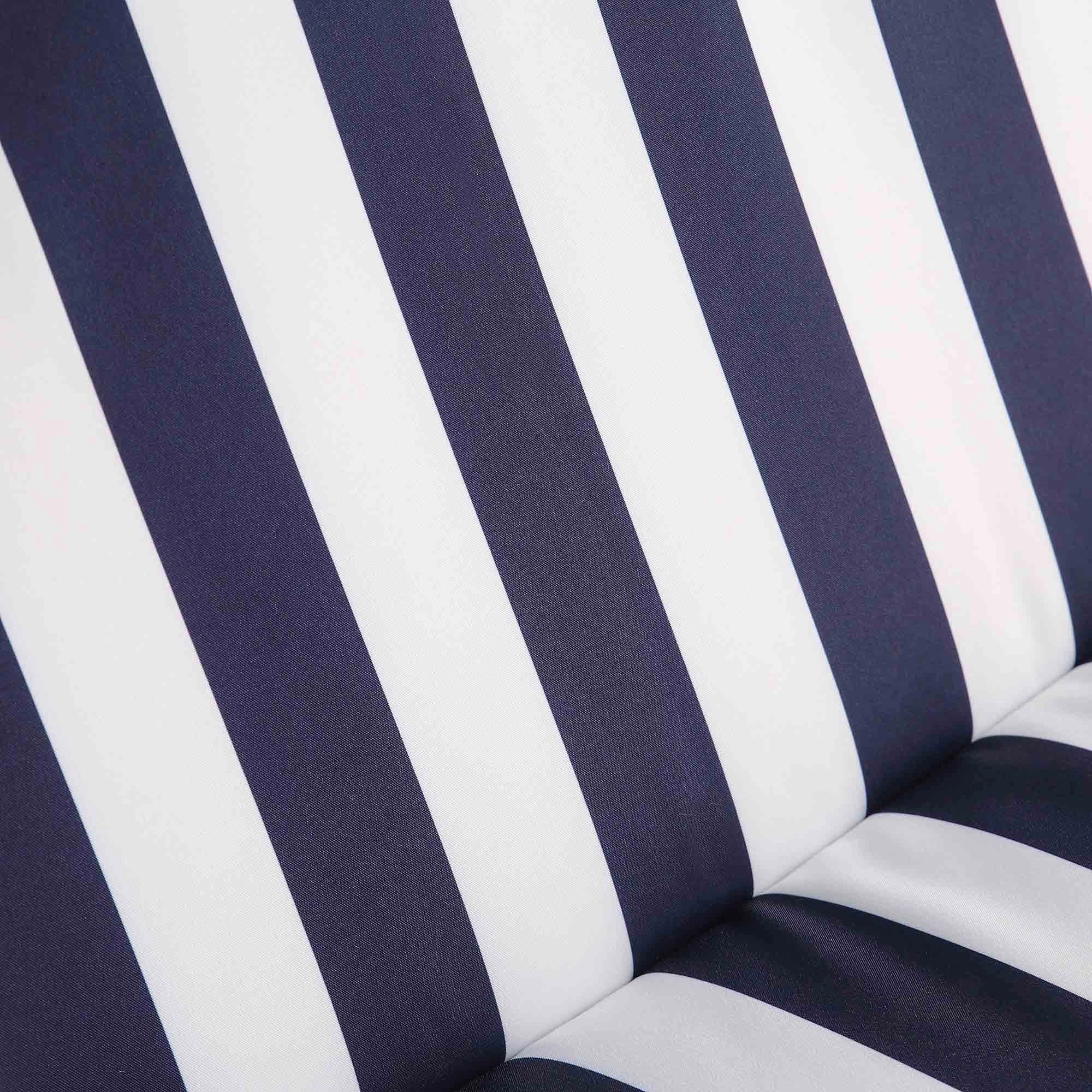 Champneys Outdoor Reclining Swing with Canopy, Blue Striped