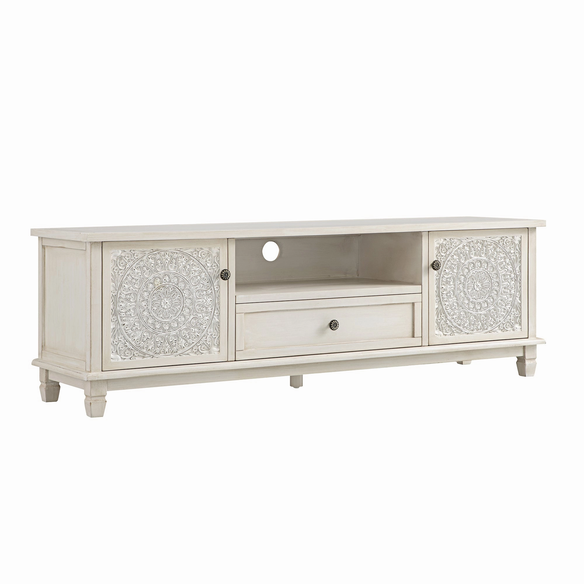 Chantilly Whitewashed 150cm Wide TV Unit