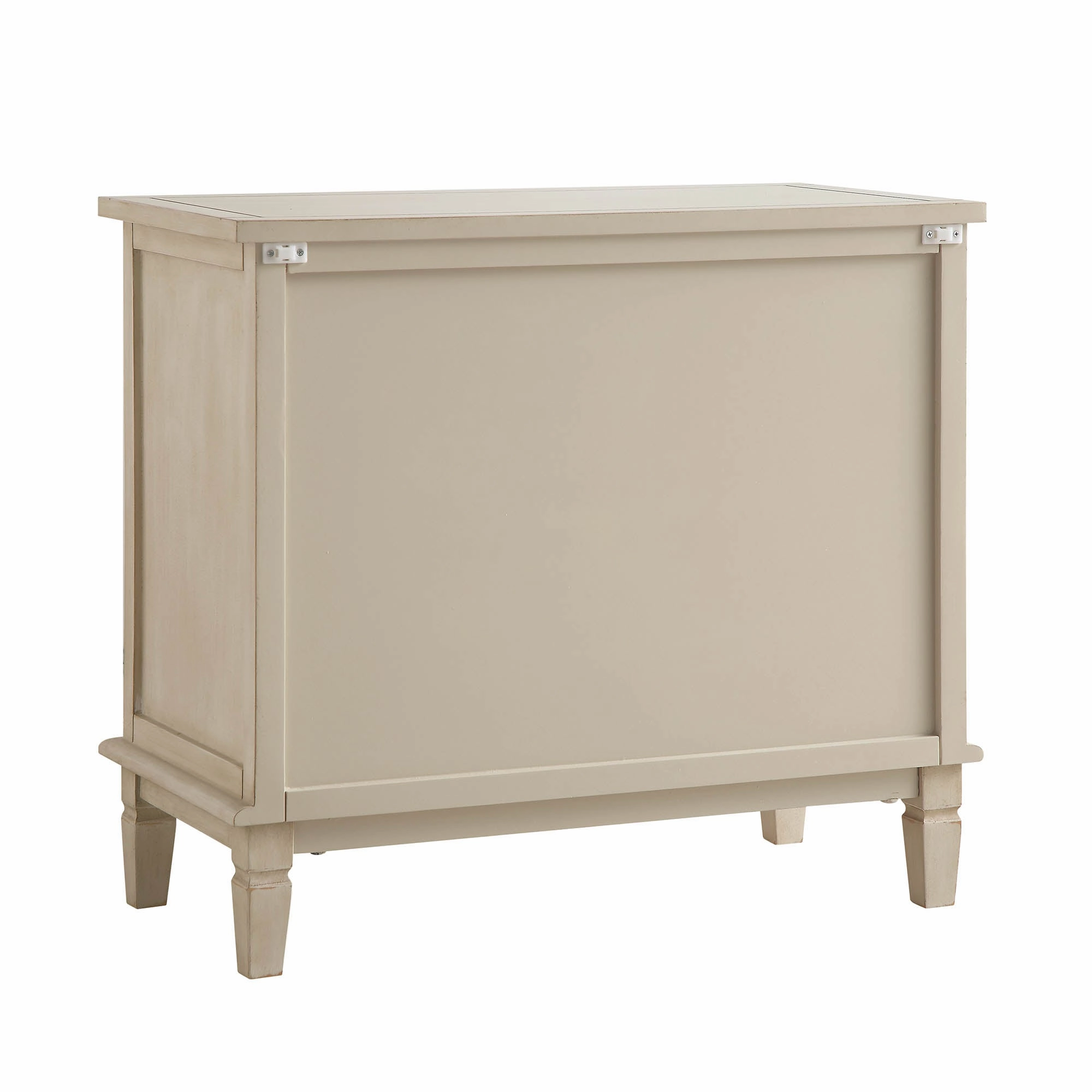 Chantilly Whitewashed Carved 3 Drawer Chest