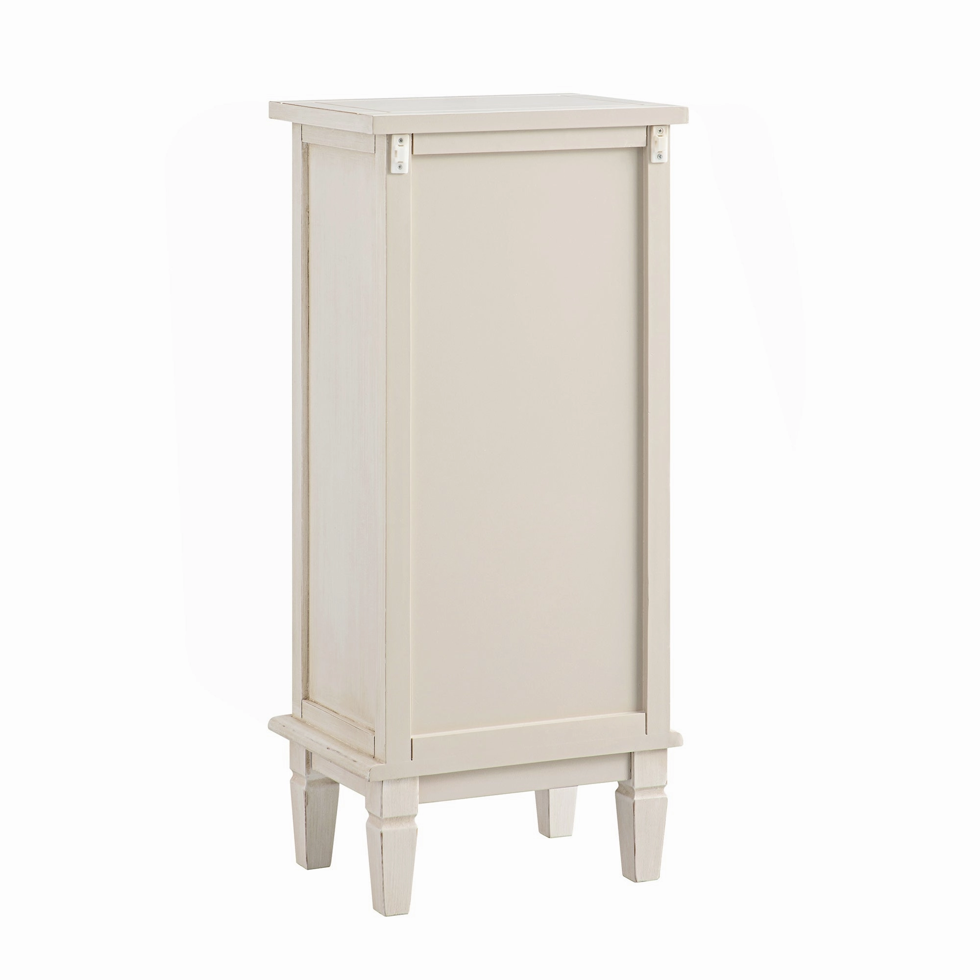 Chantilly Whitewashed Carved Bathroom Cupboard