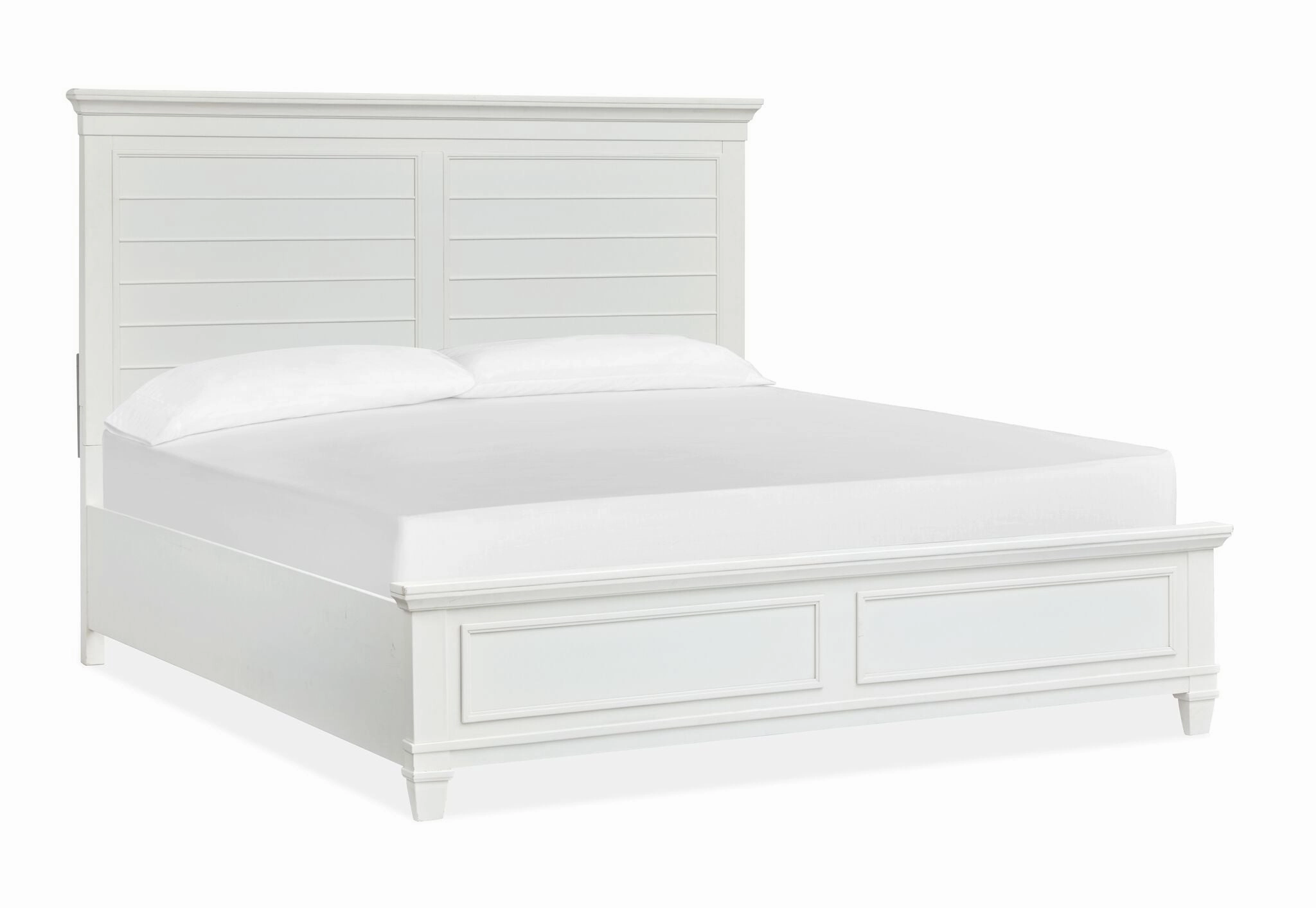 Charleston 3 - Piece Queen Panel Bed - Dove White