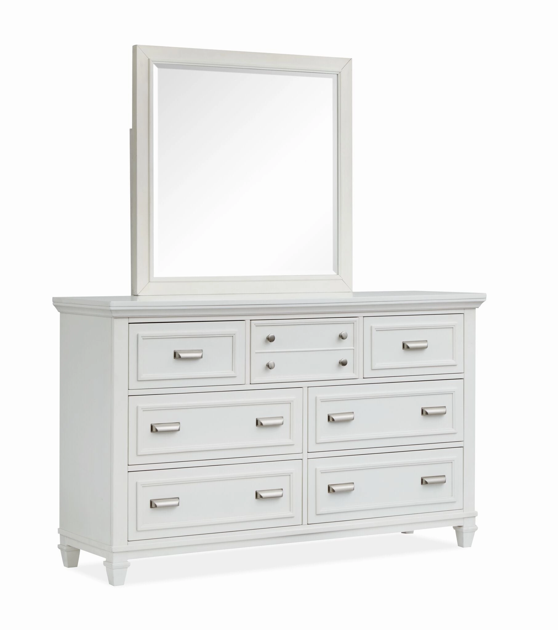 Charleston 7-Drawer Dresser - Dove White