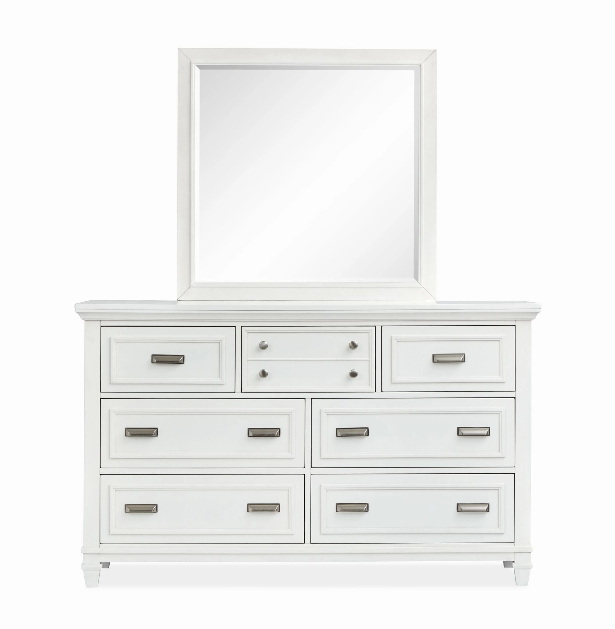 Charleston 7-Drawer Dresser - Dove White