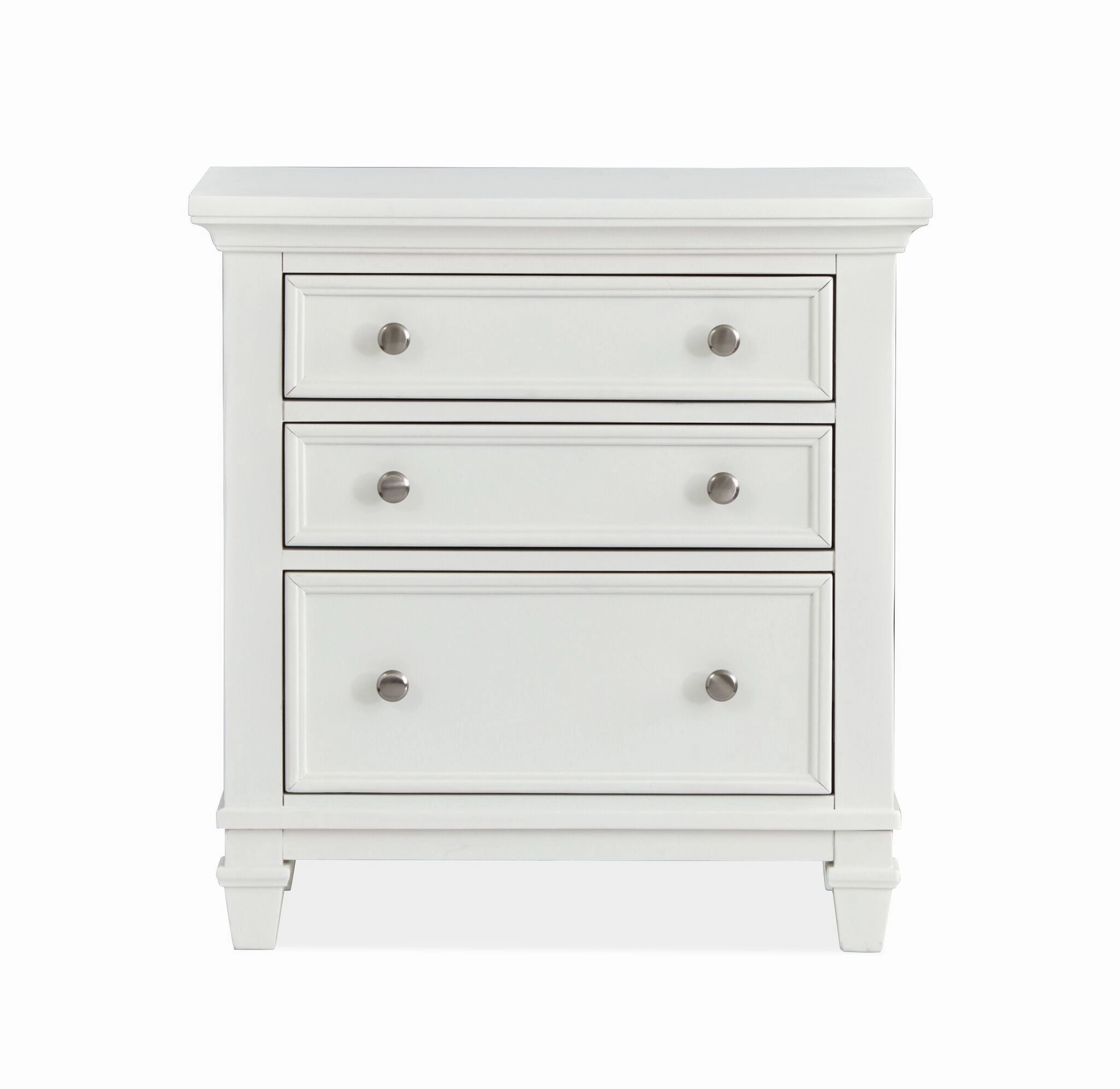 Charleston Night Table - Dove White
