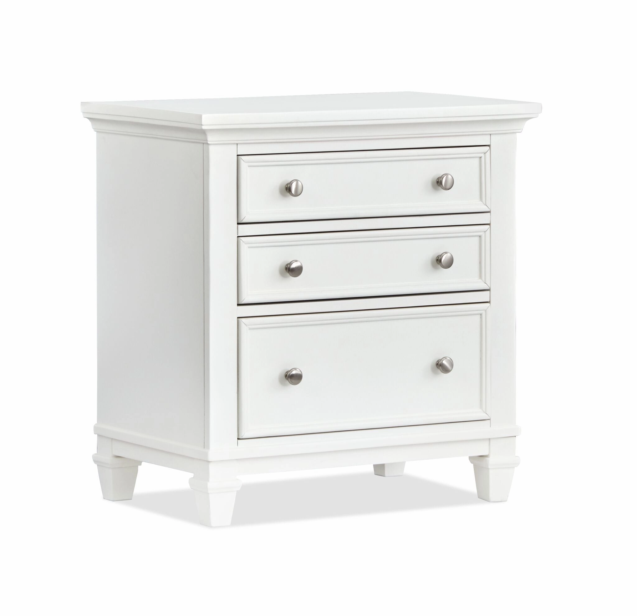 Charleston Night Table - Dove White