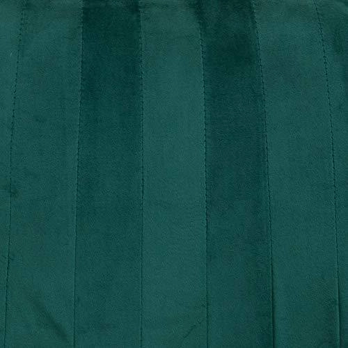 Cherry Tree Furniture Cala Vintage Pine Green Colour Velvet Desk Chair Swivel Chair with Chrome Feet