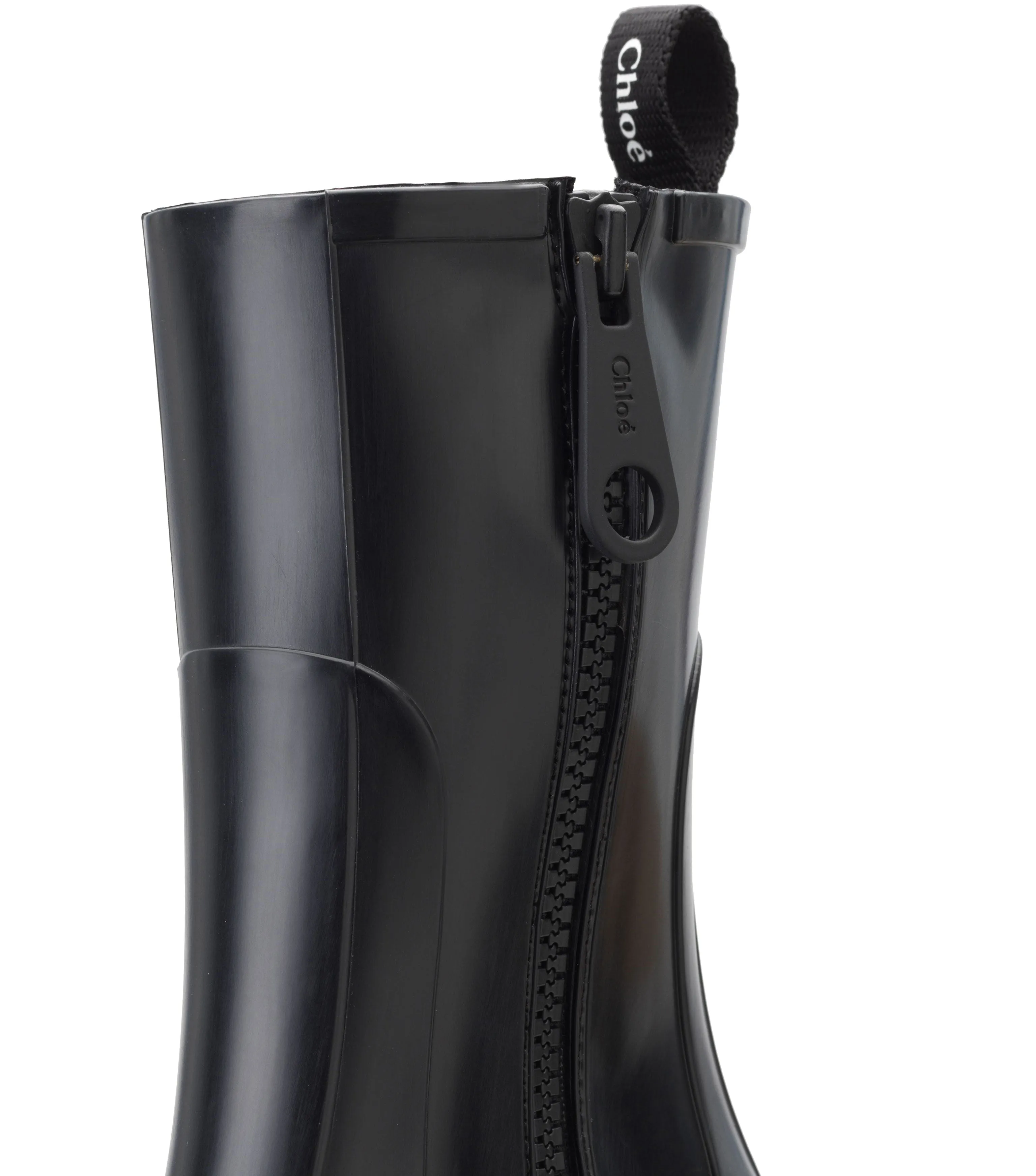 Chloé Shoes Betty Rubber Boots, Black