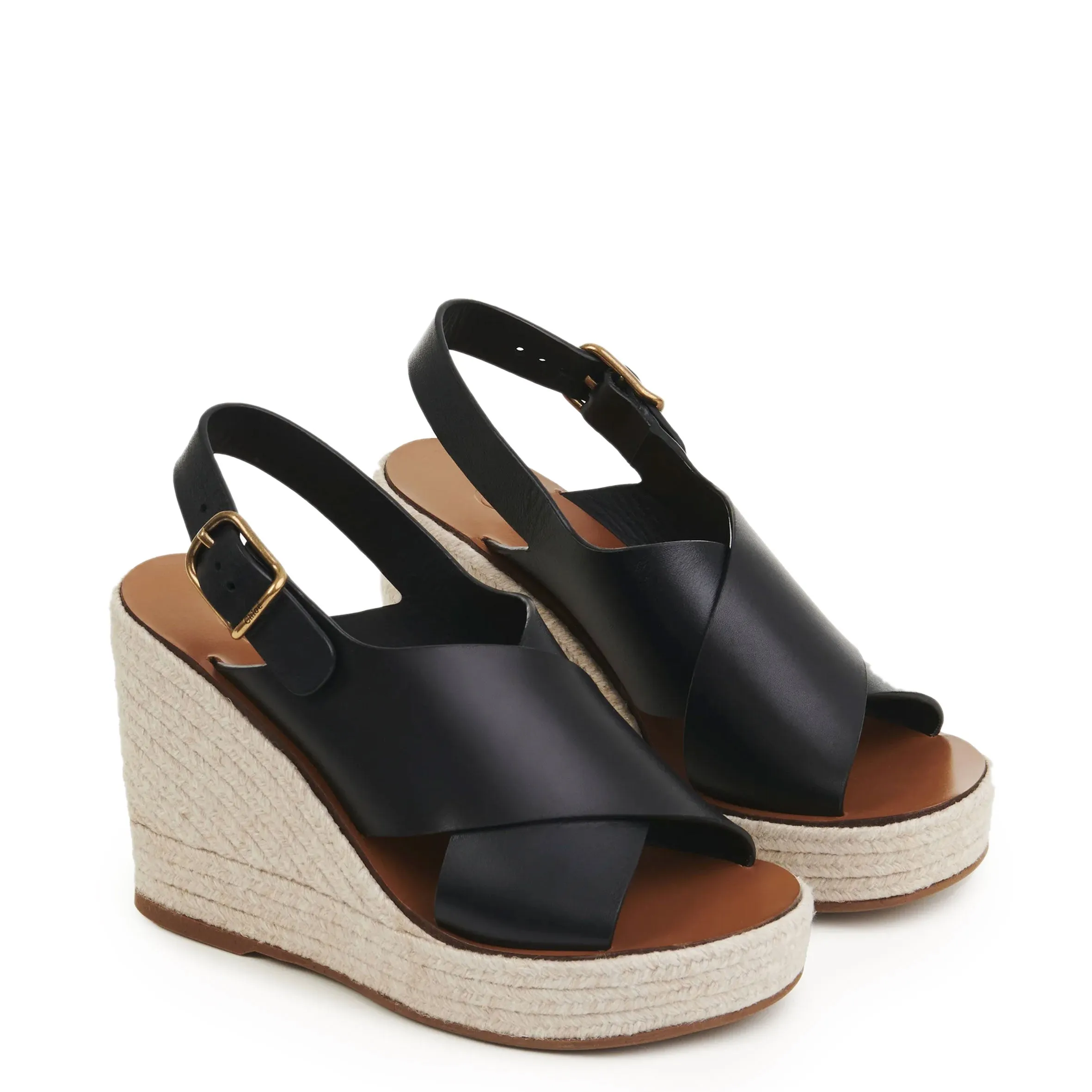 Chloé Shoes Chloe Pary Espadrille Wedge, Black