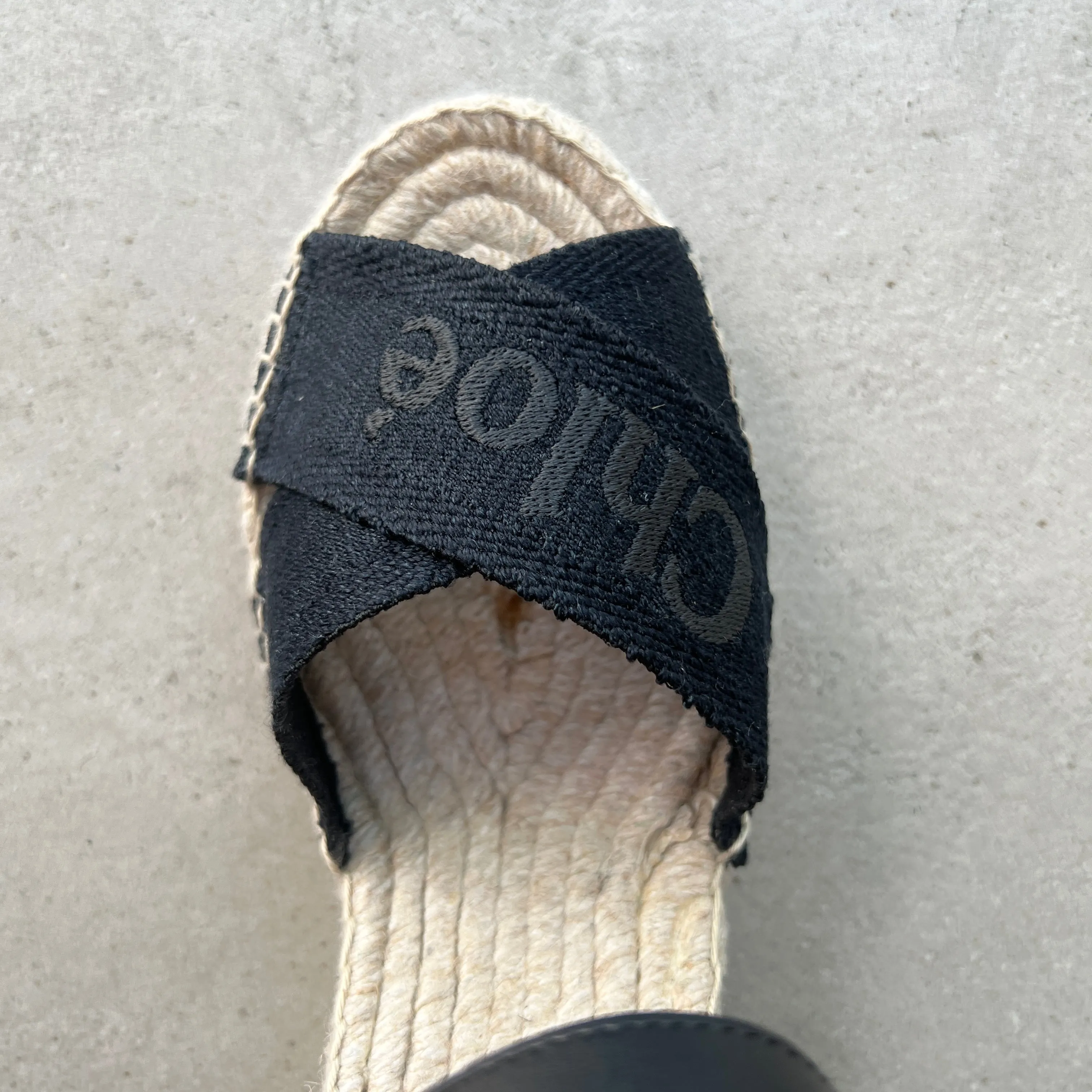 Chloé Shoes Chloe Piia Espadrille Wedge, Black