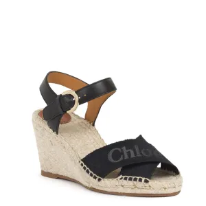 Chloé Shoes Chloe Piia Espadrille Wedge, Black