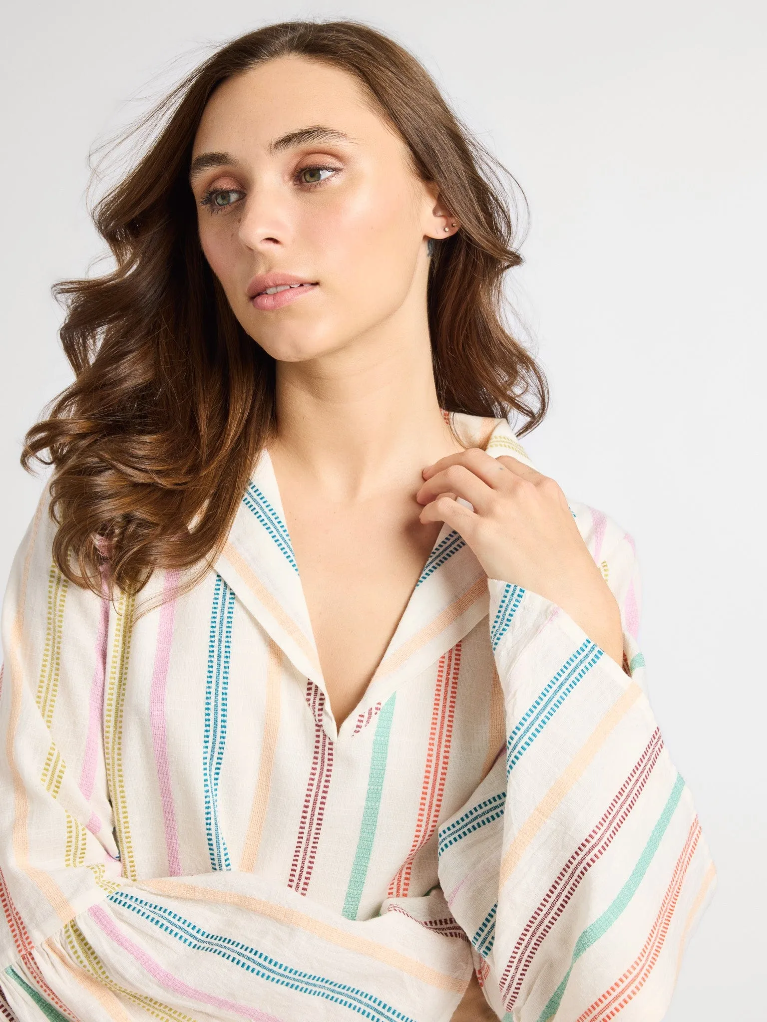 Chloe Dress in Mallorca Stripe