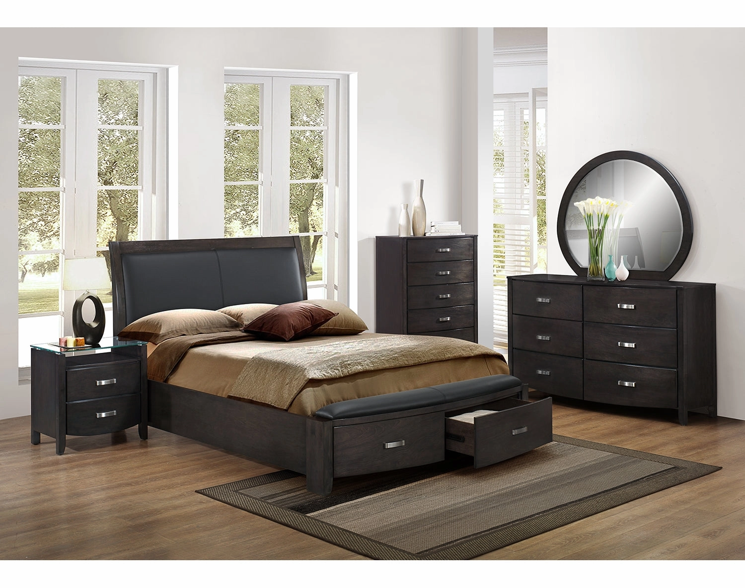 Cinema 5-Drawer Chest - Charcoal