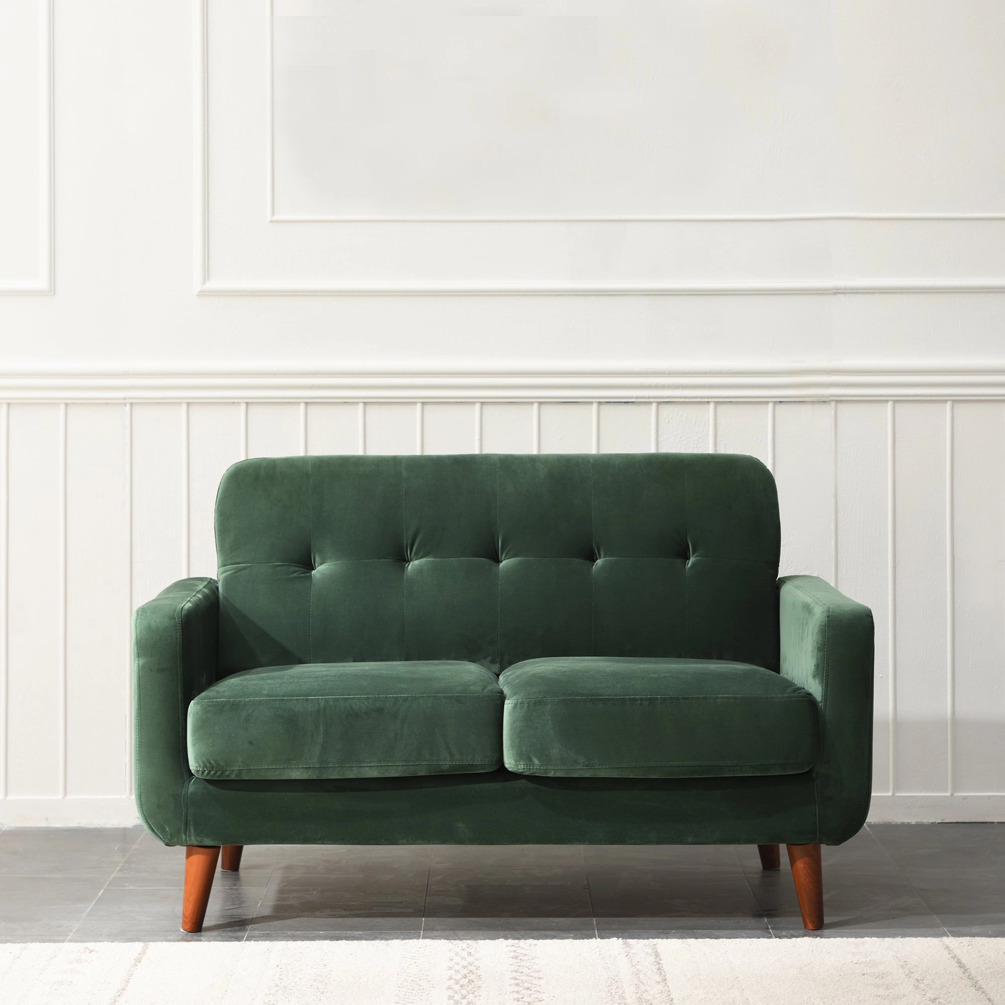 Clarence Sofa Range in Green Velvet