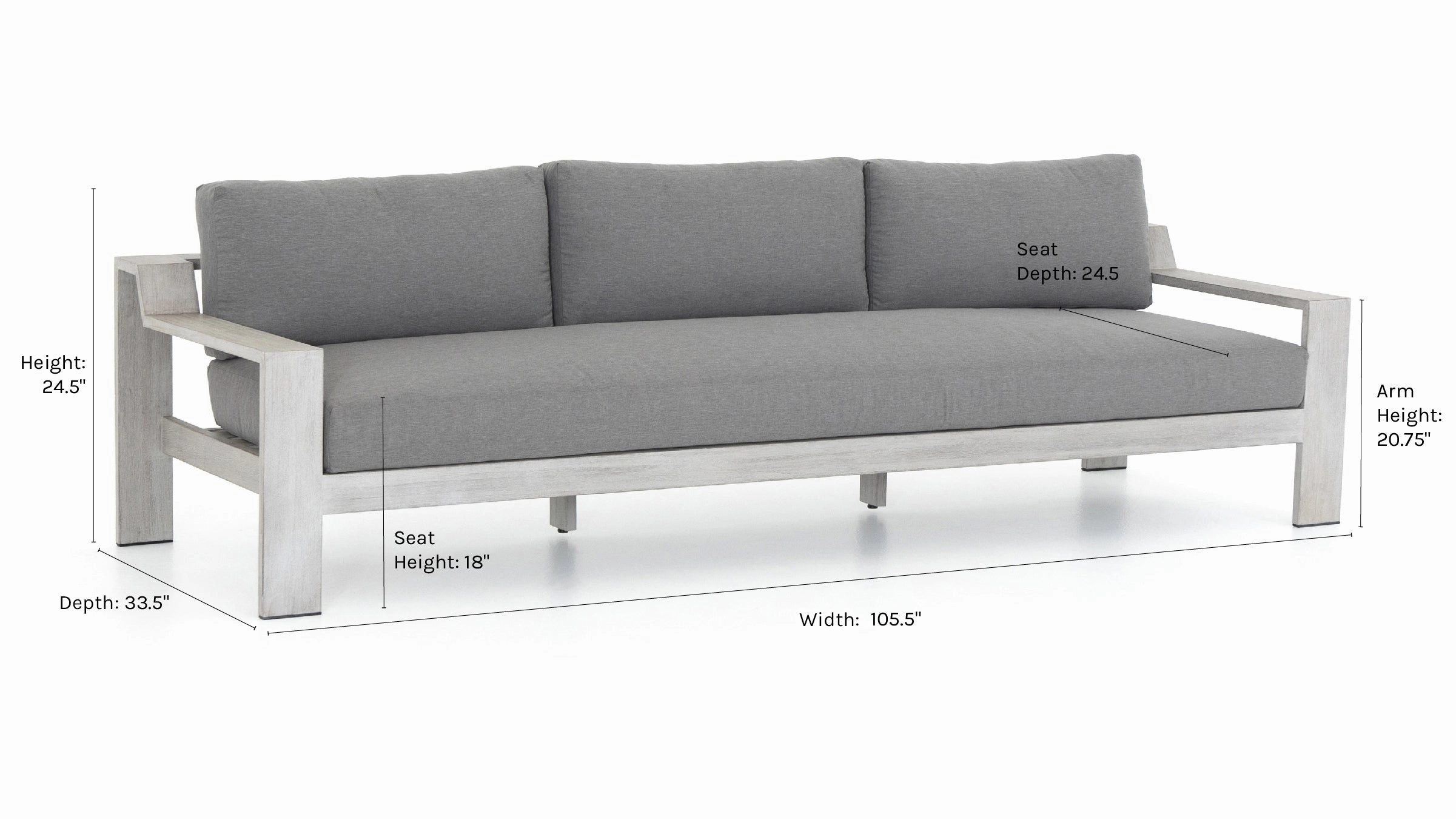 Clarise Indoor / Outdoor Sofa