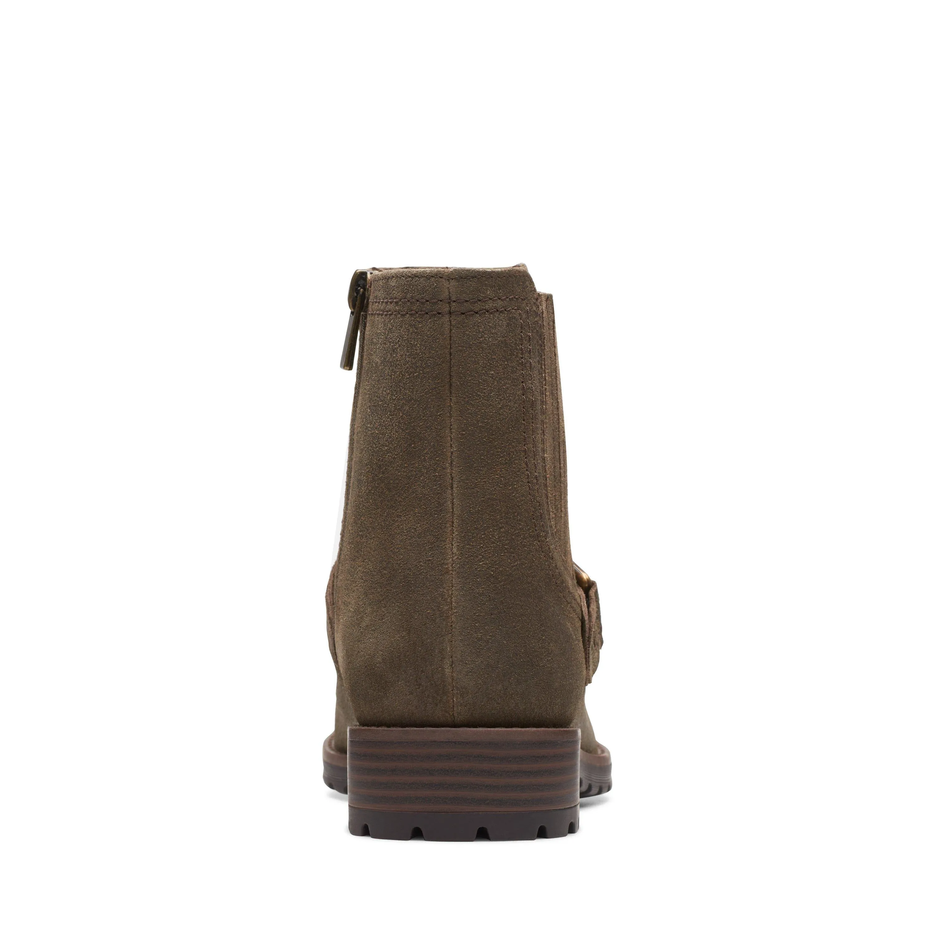Clarks Aspra Buckle in Green Suede