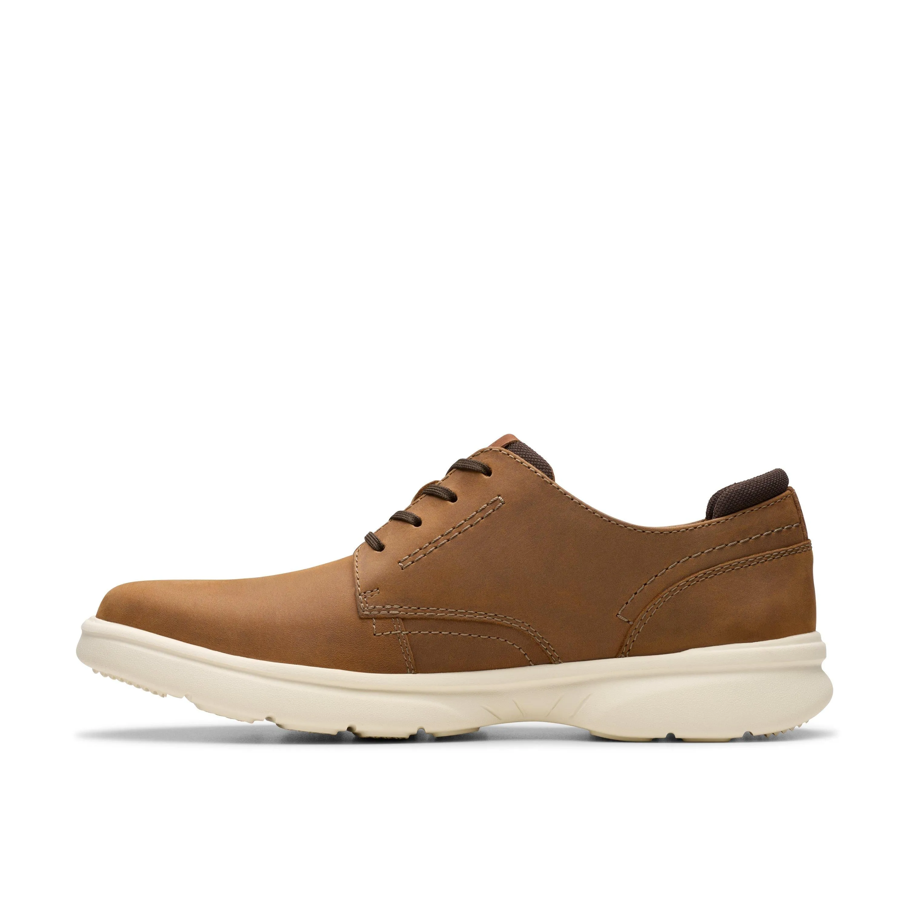Clarks Bradley Plain in Brown Leather