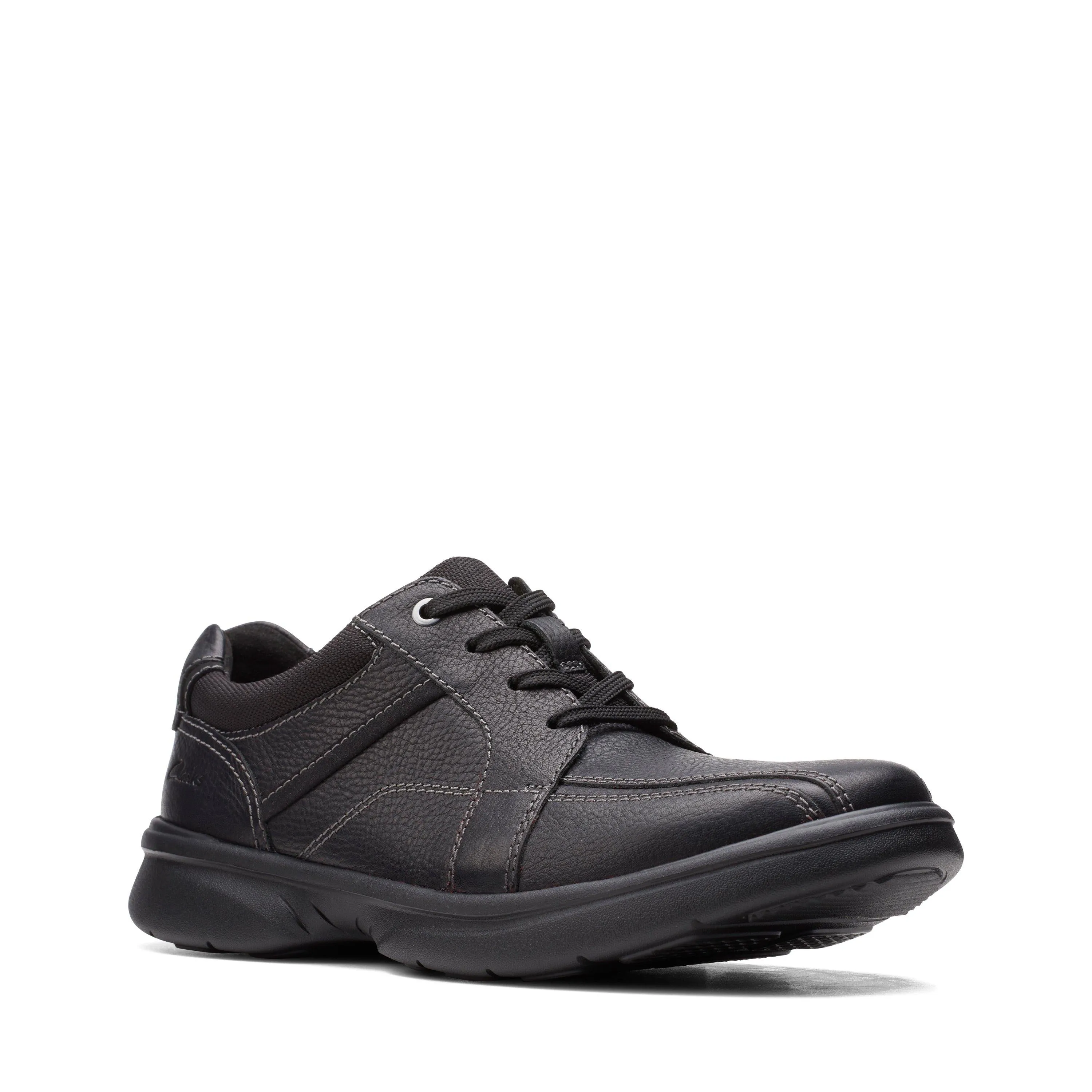 Clarks Bradley Walk in Black Leather