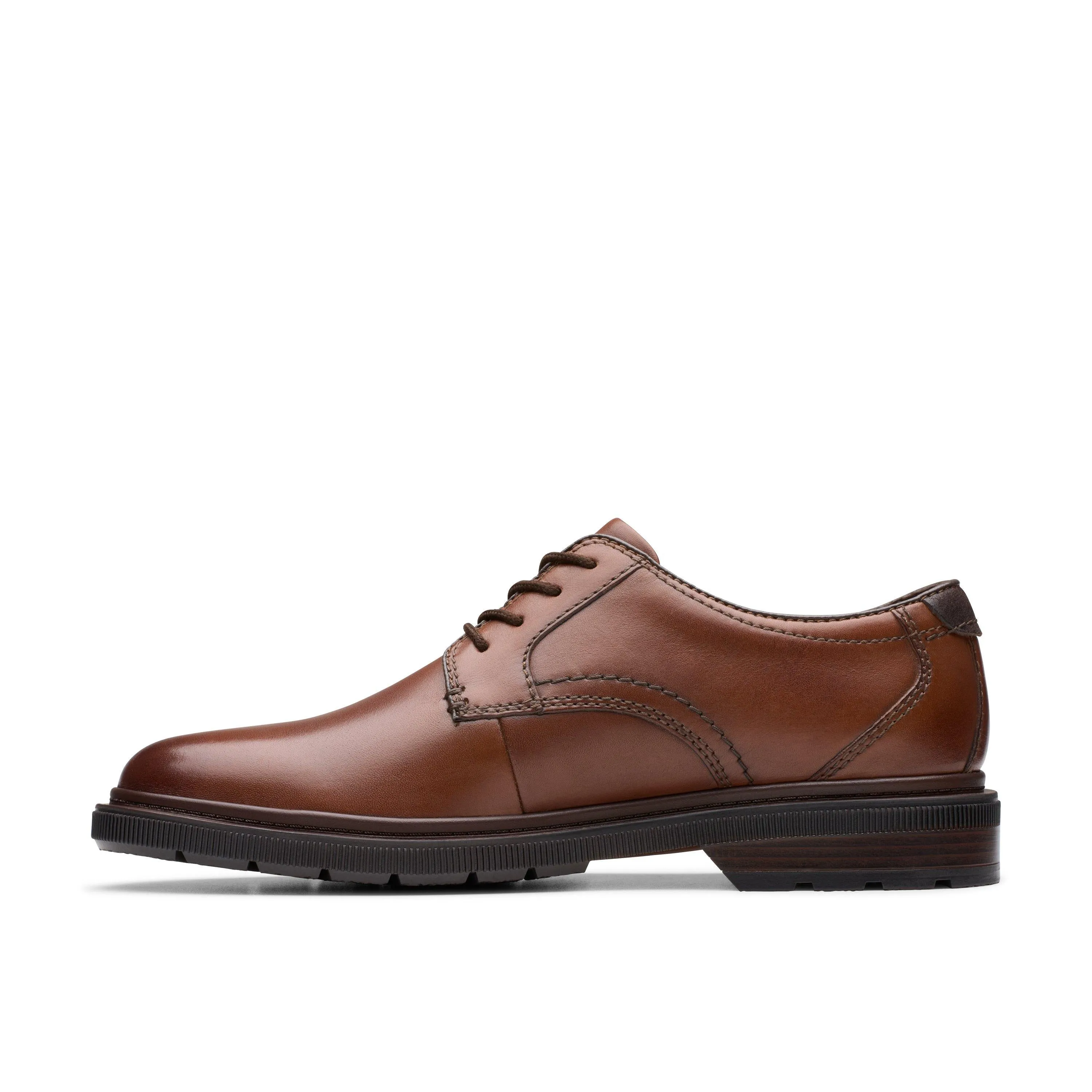 Clarks Burchill Derby in Brown Leather