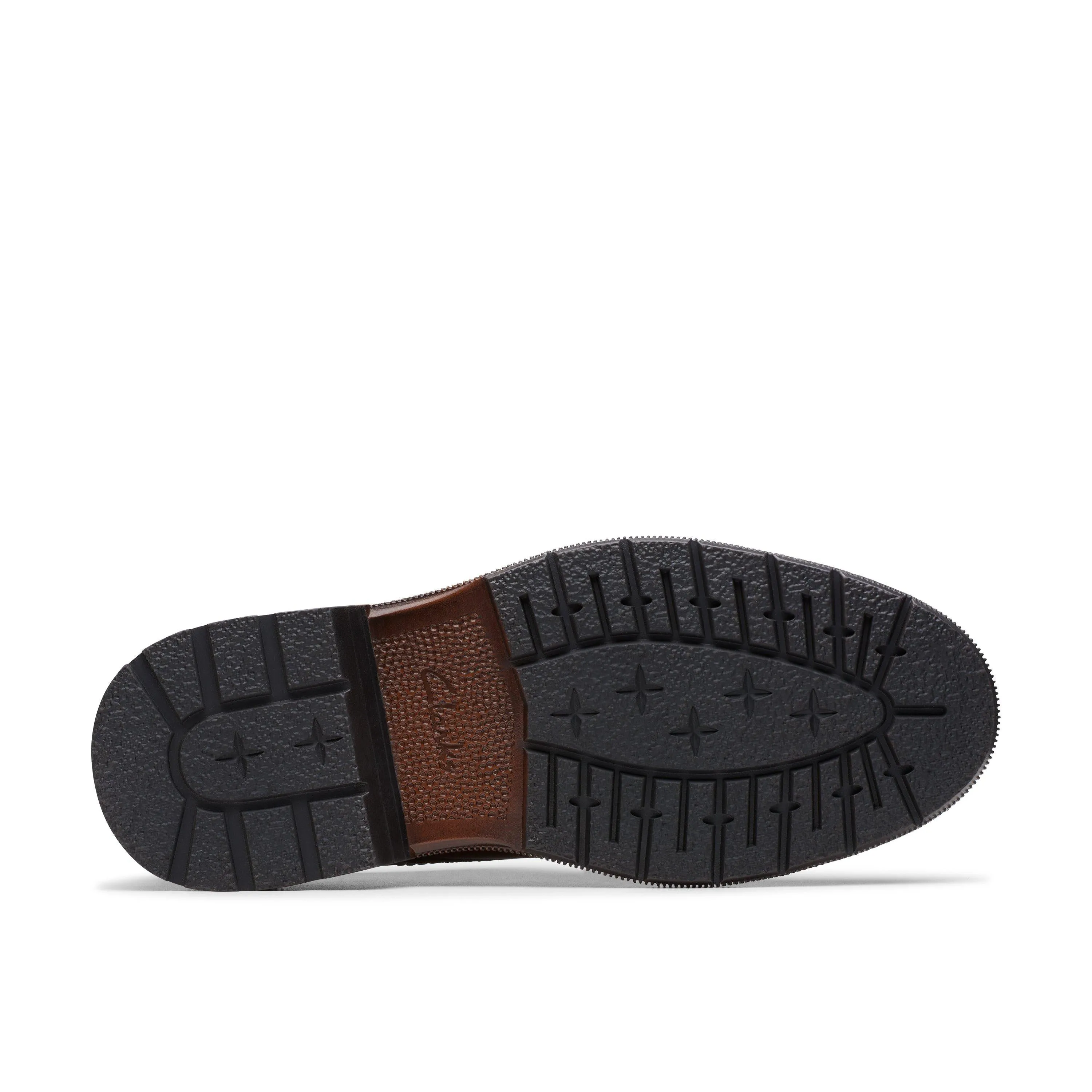 Clarks Burchill Derby in Brown Leather