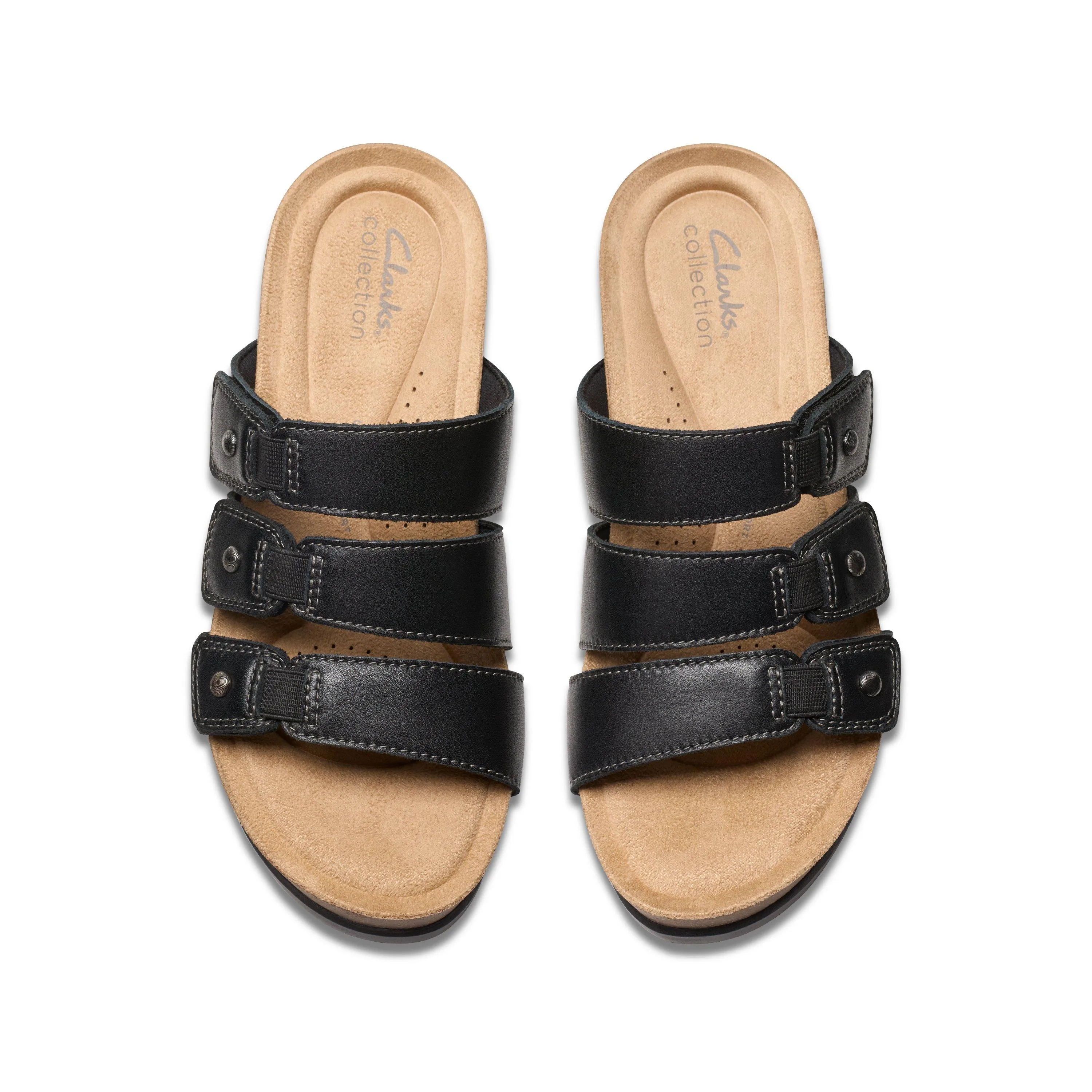 Clarks Calenne Lily in Black Leather