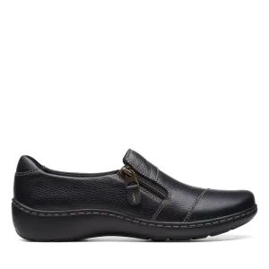Clarks Cora Harbor in Black Leather