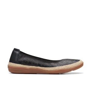 Clarks Elaina Rae in Black Leather