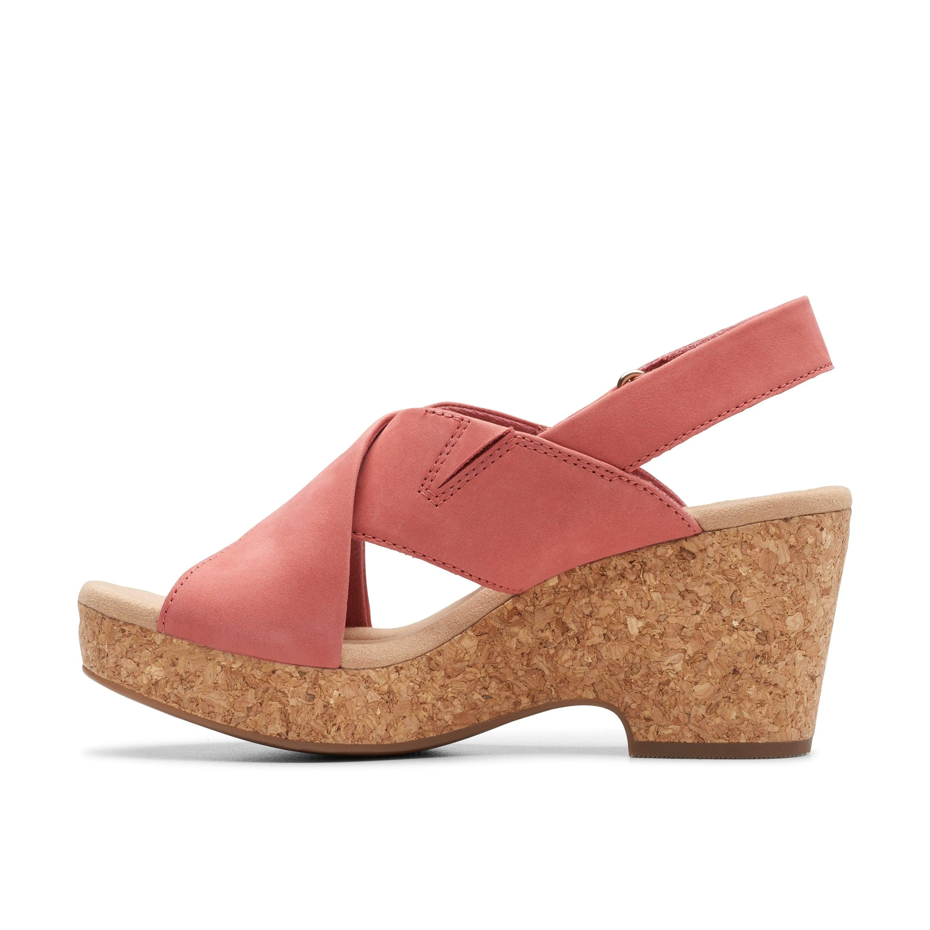 Clarks Giselle Dove in Pink Nubuck