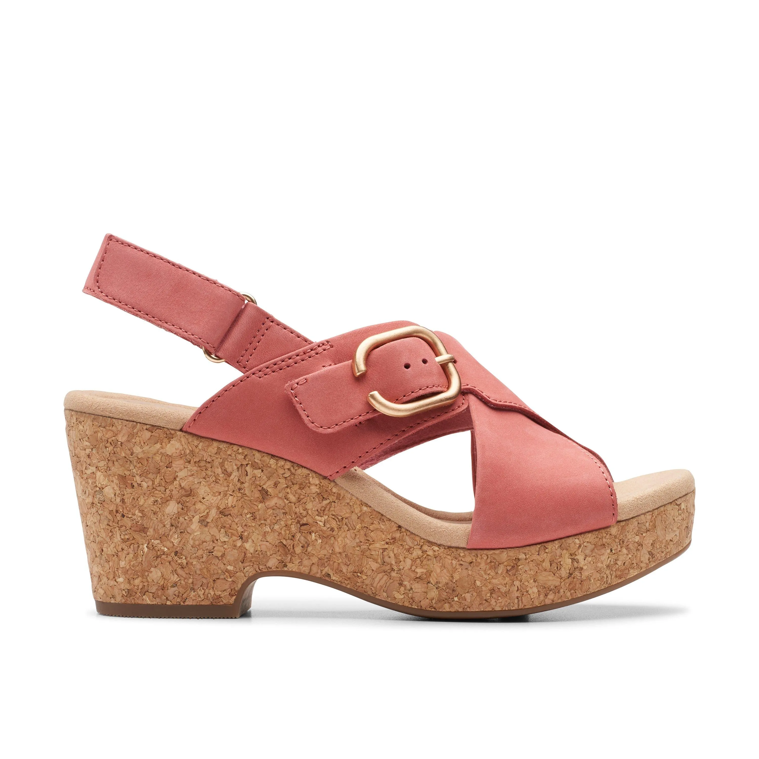 Clarks Giselle Dove in Pink Nubuck