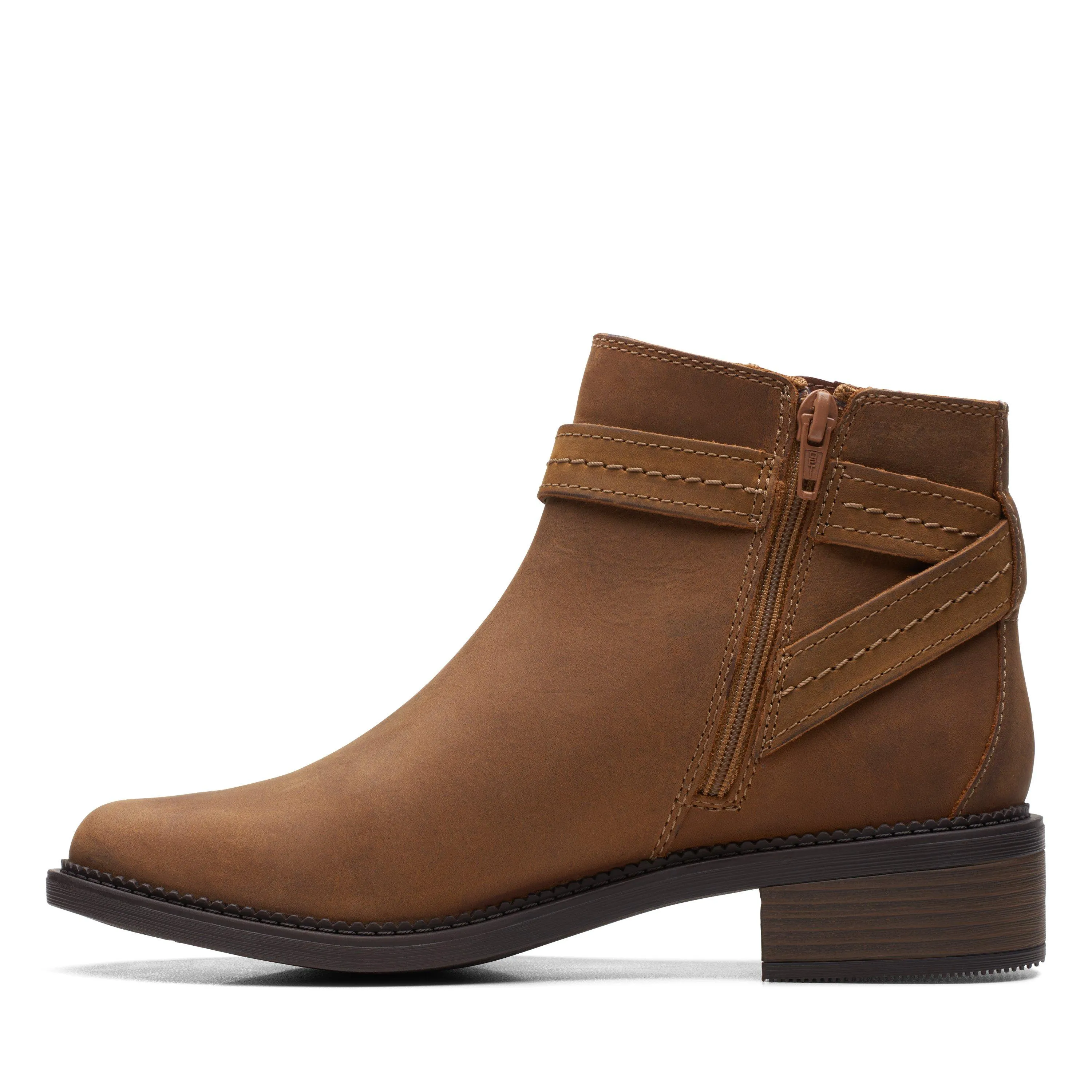 Clarks Maye Strap in Brown Leather