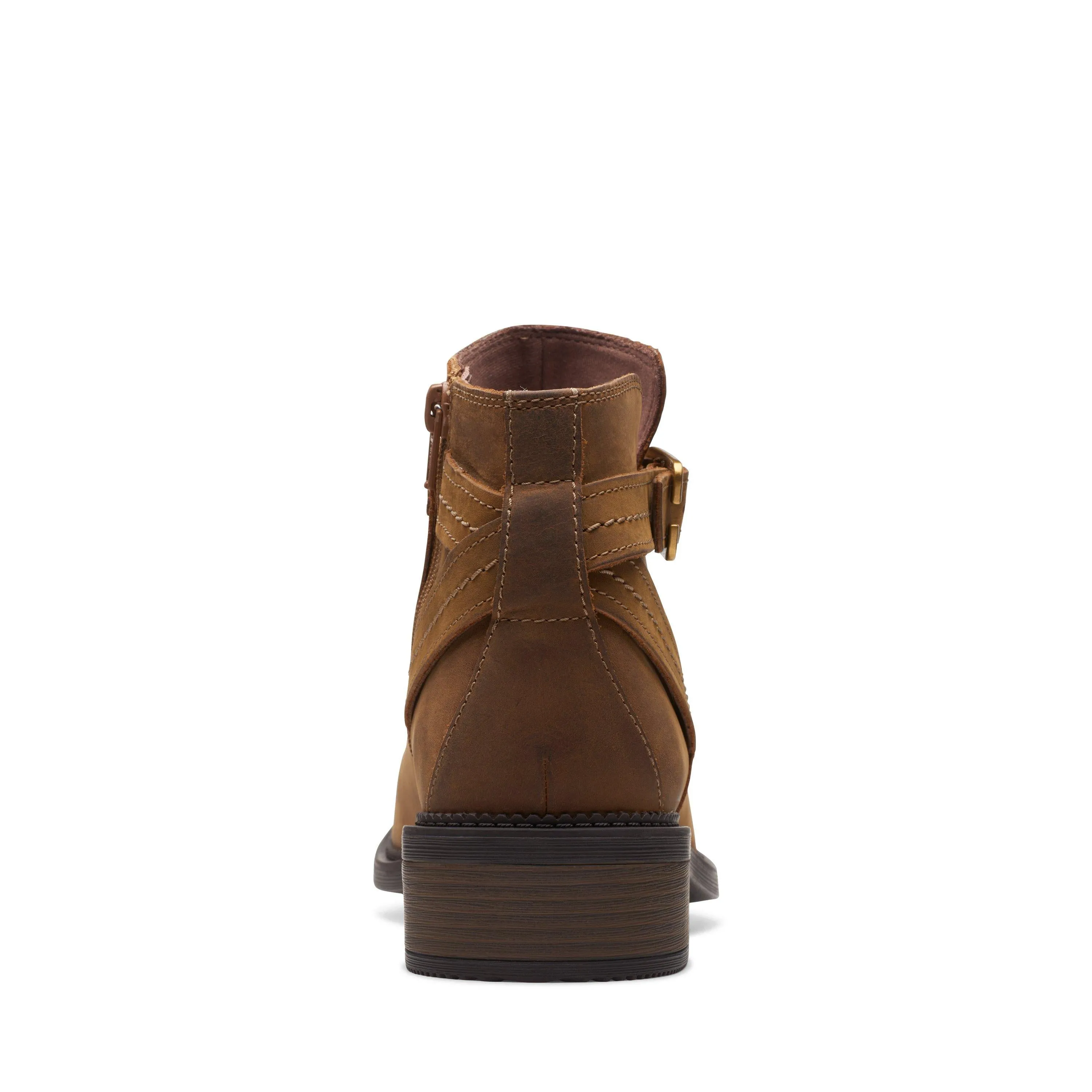 Clarks Maye Strap in Brown Leather