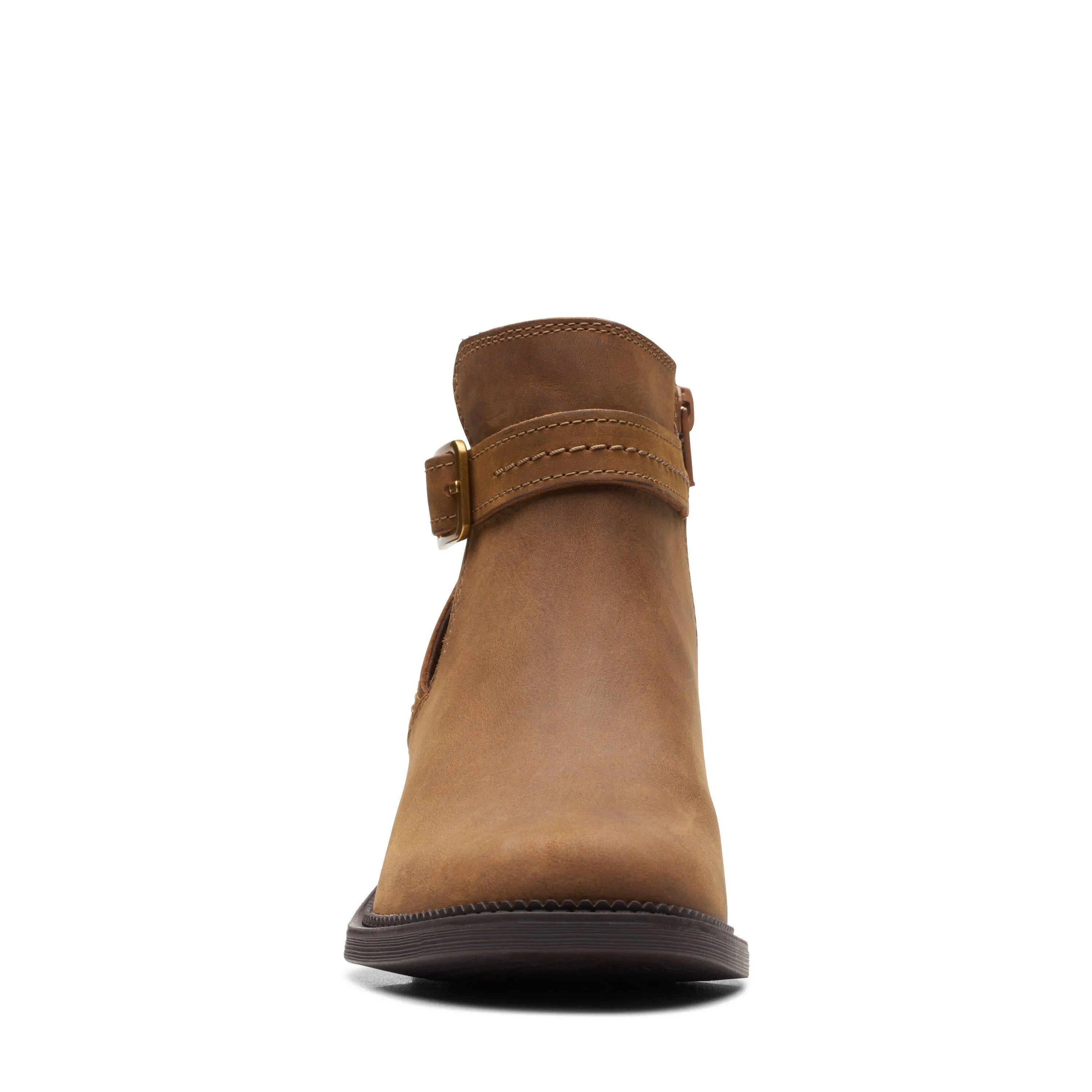 Clarks Maye Strap in Brown Leather