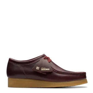 Clarks Originals Wallabee Deep Red Leather Shoes Clarks-Originals