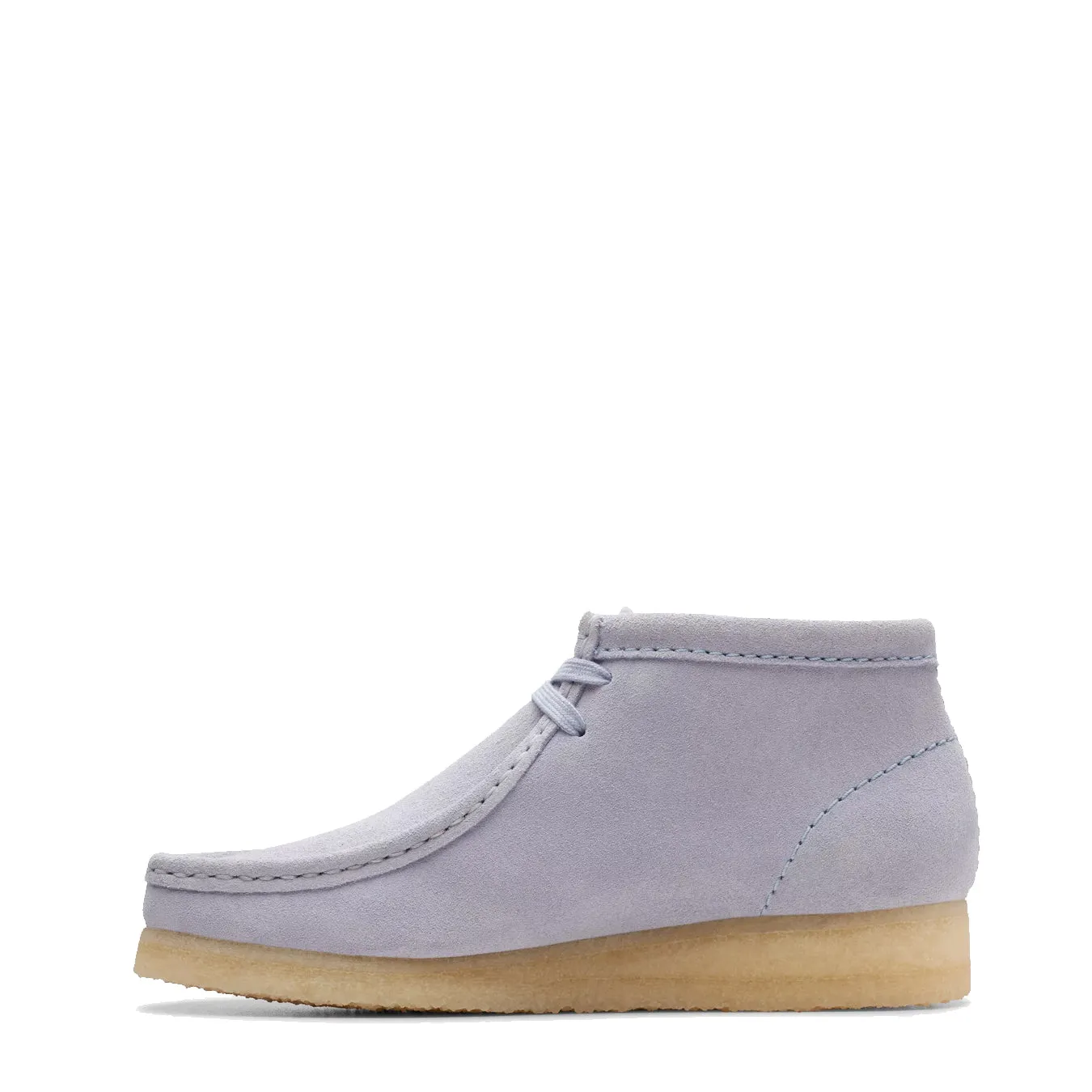 Clarks Originals Womens Wallabee Boot Cloud Grey Suede Shoes Clarks-Originals
