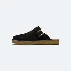 Clarks Shoes Trek Mule - Black Suede