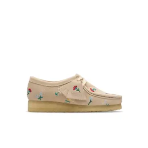 Clarks Women's Wallabee Taupe Embroidery brown 2680171