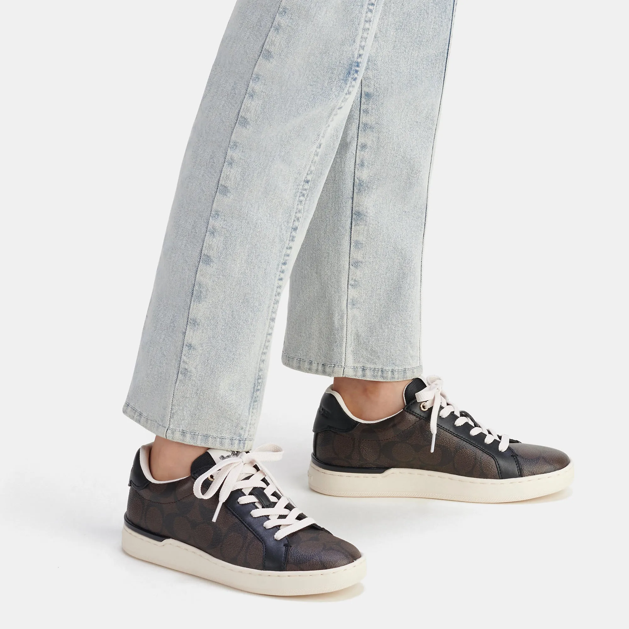 Coach Outlet Clip Low Top Sneaker In Signature Canvas Hey Dude Shoes