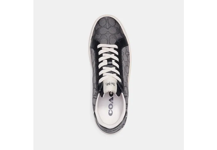 Coach Outlet Clip Low Top Sneaker In Signature Jacquard Hey Dude Shoes