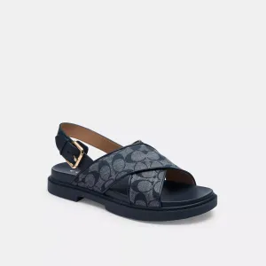 Coach Outlet Fraser Sandal In Signature Chambray Hey Dude Shoes