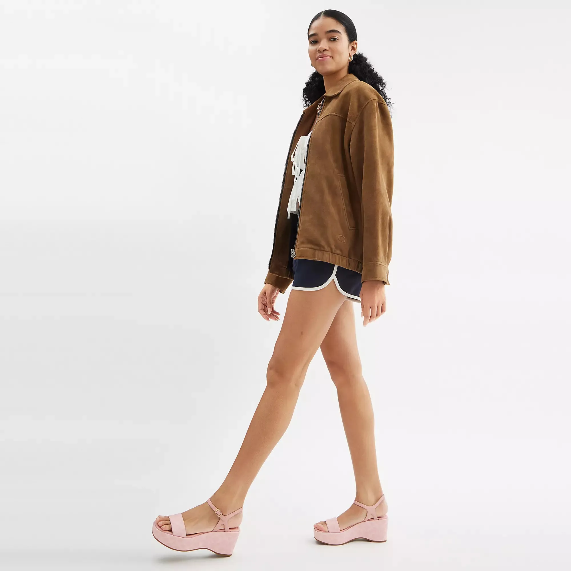 Coach Outlet Gale Wedge Sandal In Signature Canvas