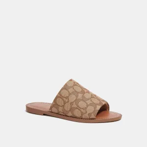 Coach Outlet Hazel Sandal In Signature Jacquard Hey Dude Shoes