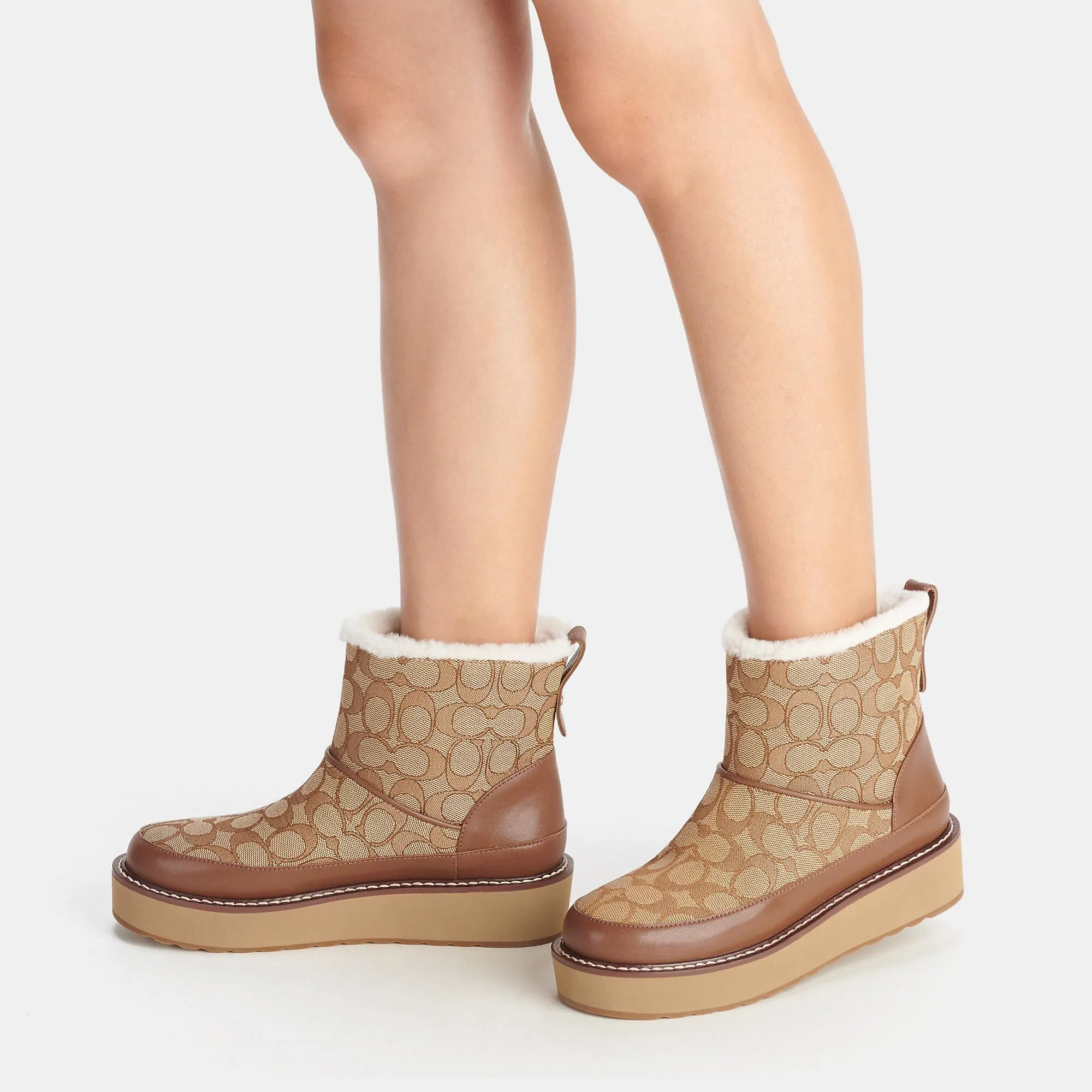 Coach Outlet Indi Bootie In Signature Jacquard Hey Dude Shoes