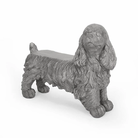 Cocker Spaniel Dog Bench - NH646213 outdoor party decor, BBQ set